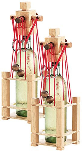 Playtastic 2 casses-têtes en Bois pour Bouteille - difficulté Difficile