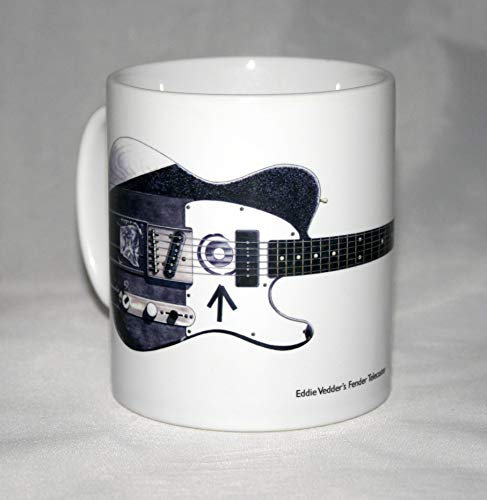 George Morgan Illustration Gitarren-Becher. Eddie Vedders Fender Telecaster Abbildung