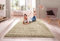 SHAGGY RUG Modern Rugs Living Room Extra Large Small Rectangular Size Soft Touch 30MM / 3cm Thick Pile Living Room Area Rugs Non Shedding (Light Beige Mink, 240cm x 340cm (7.9ft x 11.2ft))