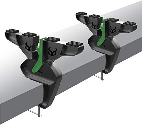 Demon Ski and Snowboard Ultra Vise for Tuning, Repair and Waxing, No Slip Vice Grips with Horizontal and Vertical Working Positions, Magnetic Tool Holder and Secure Board Grip Center Arm (Pair)