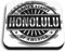1 x Square MDF Fridge Magnet - Honolulu Hawaii Travel American Flag 40533
