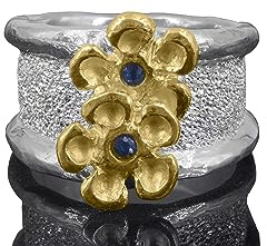 Goldschmiede Silbering Blumenring flower power, Sterling Silber | massiv, eigen-schmied-design, handmade, Ring Damen