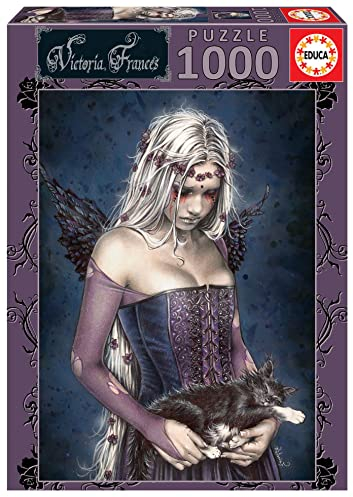 Educa 19027, Angel of Death, 1000 Teile Puzzle für Erwachsene und Kinder ab 10 Jahren, Victoria Francés, Todesengel, Fantasy, Gothic