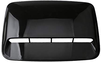 AGYH Toma De Aire Coche Capo Ventilador De Capó De Coche Negro, Decoración De Coche De 20 Pulgadas, Cubierta De Ventilación De Capó De Pala De Entrada De Aire ABS Grande Universal DIY con Cinta