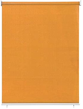 paramondo Außenrollo Senkrechtmarkise Sonnenschutz Sichtschutz für Balkon Terrasse, Freihängend, Reiß- & Wetterfest, Pflegeleicht, 160 x 140 cm (BXH) orange