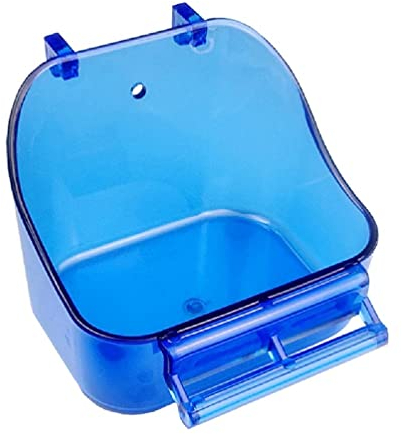 ShapeW Vogelbadewanne mit Sitzstange für Käfig Papagei Vogelbad Duschzubehör Hängender Vogelkäfig Badebox für kleine Vögel Papagei Badewanne Waschbecken Sitzstange für Käfig