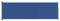 vidaXL Toldo Lateral Retráctil de Jardín Separador Terraza Balcón Pantalla Solar Viento Enrollable Función Retroceso Automático Azul 200x600 cm