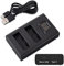 PHOLSY Carica Batterie EN-EL14 per Batterie Nikon Sostituire Caricabatterie Nikon EL14 caricatore rapido doppio Compatibile con Nikon P7800 P7700 P7100 P7000 D5600 D5500 D5300 D5200 D5100 D3500 D3400