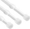 Vista Extendable Curtain Poles 30-50cm Spring Tension Rods No Drilling Shower Curtain Pole for Eyelet Curtains, DIY Projects for Kitchen, Bathroom, Cupboard, Window, Bookshelf, Wardrobe 3 Packs White