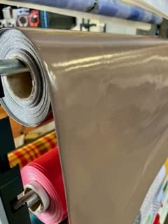 Wachs-Tischdecke, Taupe, Meterware – 140 x 180 cm