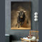 Moderne abstrakte Kunst Stier Leinwand Gemälde Tier Wandkunst Bild für Wohnzimmer Poster und Drucke Wohnkultur 80 x 110 cm (31 x 43 Zoll) mit Rahmen