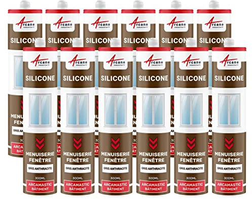 Mastice Silicone per finestre e serramenti: ARCAMASTIC BATIMENT - Grigio Antracite - RAL 7016 - ARCANE INDUSTRIES