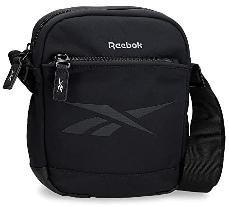 Reebok Newport Umhängetasche Medium Schwarz 17x22x6 cm Polyester