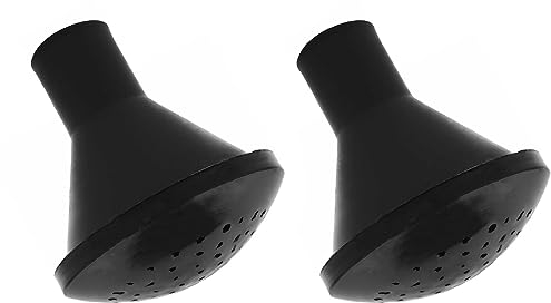 BAUSTER® 2 Stück Ersatzbrause für Gießkannen 2,5 Liter Set Brause ∅1,25 cm Schwarz Brauseaufsatz Aufsteckbrause für Garten, Ersatz-Gießbrause, für Beet, Grab Pflege