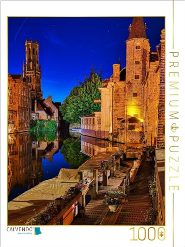 Puzzle · Brügge, Rozenhoedkaai | 1000 Teile · Lege-Größe 64 × 48 cm · CALVENDO Puzzle
