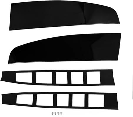 Artudatech Rear Twin Barn Door Roof Spoiler Fit for Ford Transit Custom 2012-2023 Gloss Black