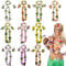 Omsscun 40 Stück Hawaii Ketten, Blumenketten Hawaii, Hawaii Kette, Hawaii Blumenkette für Cheerleading Geburtstags Karnevals Strandpartys Tropische Hawaii-Party-Themen Strandparty Zubehör（10-Farben）