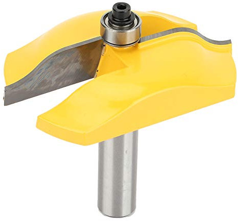 Yctze 1/2in Shank Woodworking Cove Raised Panel Router Bit, Door Milling Cutter Tool for Bevel Fielded Panels, Cabinet Doors, Wood Projects