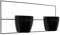 SEELLOO Wandblumenbeet, Wandvase, Moderne Hängende Blumentöpfe für die Wand, Wand-Deko für Zimmer, Balkon und Garten, Zimmerpflanzen, 82x31 cm Schwarz