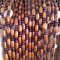 Eiauiuo Beaded Curtain With Wood Grain Design, 51 Strips, Decorative Door & Room Divider Curtain For Living Room, Bedroom, Balcony & Patio – Fly Screen For Door & Window(Teakholzfarbe,80x198cm(WxH))