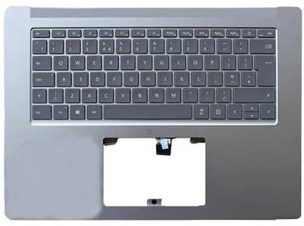 YGUWZ 15,6 Zoll Topcase Tastatur kompatibel mit Laptop 3 Laptop 4 1868 UK JP Silber(UK)