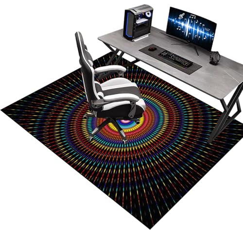 Tapis de Bureau Gaming 180 x 200 cm - Protection Sol, Chaise Roulante et Fauteuil - Convient au Bureau à Domicile