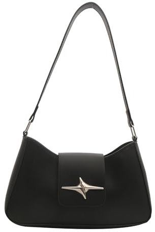 Makukke Handtasche Damen klein, PU Leder Schultertasche Y2K Shoulder Bag Ästhetische Tasche für Frauen Dating Party Einkaufe