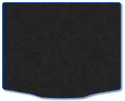 Ford Kuga (2020+) Carpet Boot Mat | Blue Edge Trim Tailored Fit Boot Liner Full Coverage Protection Accessories Easy Clean Anti Slip Made in the UK