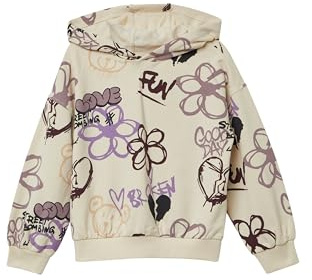 s.Oliver Hoodie mit All-Over-Print im Graffiti-Stil