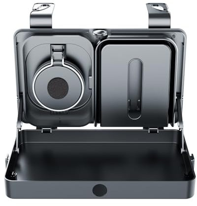 Chikoni Car Back Seat Tray Table Foldable & Stable Backseat Food and Work Desk for Rear Passengers, Adjustable Travel Tray for Road Trip Eating