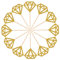 50 Pack Gold Glitter Diamond Ring Donut Toppers Cupcake Picks for Bridal Shower Engagement Party Decorations, Cake Decorating Kits