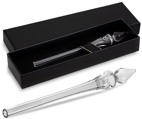 Whiskeyglas Wasserpipette, Prefdo Glas-Tropfpipette für Bourbon, Scotch & Rum, Präzisionsverdünnungswerkzeug mit Geschenkbox, Kompakt und tragbar, elegantes Barzubehör