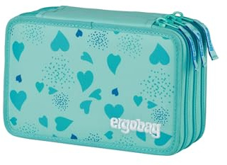 ergobag Maxi Mäppchen Set 40-Teilig, Lyra Bunt- und Filzstifte, Kleingeld Fach, Lineal, Schere
