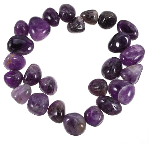 GOOHOCHY Natural Purple Quartz Stones Polished Tumbled Gemstones for Healing Meditation Crystal Decor Aquarium Fish Tank Vase Planter Pot Fillers