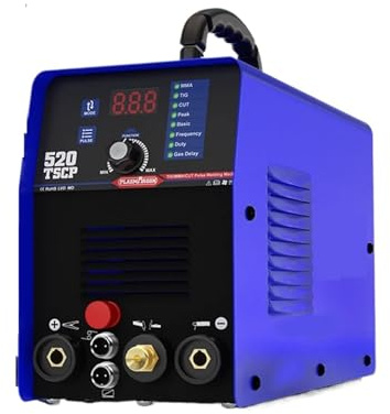 Taglierina Plasma, 4 in 1 Taglierina al Plasma Saldatrice TIG 520TSCP DC Inverter TIG MMA IGBT Impulso CNC Taglierina al Plasma for Metallo 16MM CUT