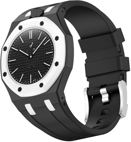 GIOPUEY Armband Kompatibel mit Swatch Royal Pop, Weiches Silikon Armband [Verschleißfest] [Atmungsaktiv] Ersatzarmband - Black