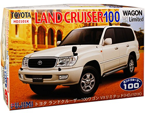Fujimi T*o*y*o*t*a Land Cruiser 100 J10 VX Limited Weiss 1998-2007 Kit Bausatz 1/24 Modell Auto mit individiuellem Wunschkennzeichen