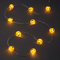 hellum LED Lichterkette Herz Emoji, 10 LED Smiley Licht warmweiß, Kupferkabel Lichterkette mit Emojis Herzaugen, Smiley batteriebetrieben (2xAA n.i.) Valentinstag Dekoration 522969