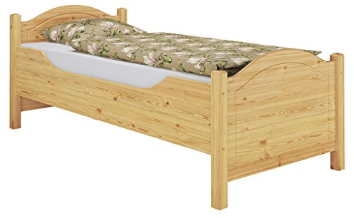 Erst-Holz®Geschwungenes Einzelbett 100 x 200 mit Federleisten
