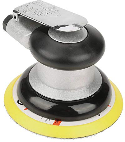 Keenso Pneumatische Poliermaschine, AT-780 4 Zoll / 5 Zoll Exzenterschleifer Pneumatische Poliermaschine bis zu 10000 U/min Handschleifwerkzeug für Eisen, Automobilen, Holz, Stein(5 Zoll)