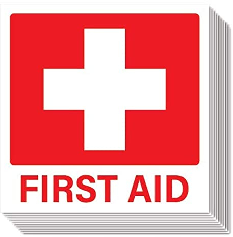 Aufkleber Erste Hilfe 10 Stück