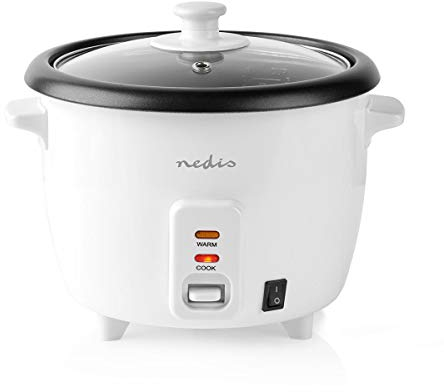 NEDIS Reiskocher | 0.6 l | Antihaft-Beschichtung | Herausnehmbare Schüssel | 300 W Unisex