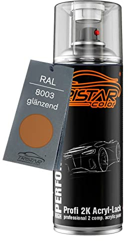 TRISTARcolor RAL 8003 Lehmbraun glänzend 2K-Acryl-Lack Spraydose