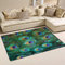 linomo Area Rug Teppich Pfau Feder Boden Teppiche Fußmatte Wohnzimmer Wohnkultur,Teppiche Flächenmatten für Kinder Jungen Mädchen Schlafzimmer 31 x 20 Zoll