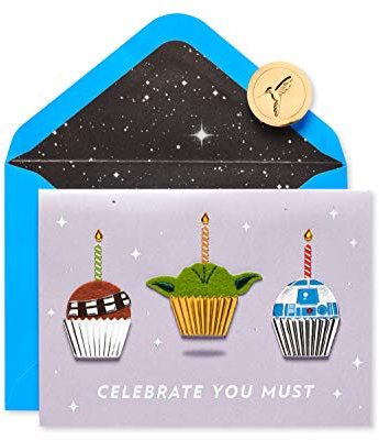 Papyrus Star Wars Geburtstagskarte (Ccelebrate You Must) Geschenktüte, mehrfarbig