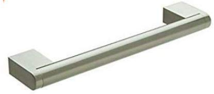 BSM Marketing Kitchen Cupboard Cabinet Boss Bar Door Handle Brushed Stainless Steel (1, 128mm)