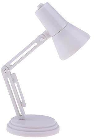LOVIVER 1:12 Puppenhaus Möbel, LED Lampe Leselampe Schreibtischlampe Nachttischlampe, Ca. 10pcs 5 cm