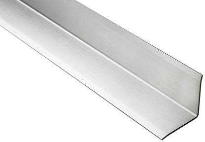 HEXIM Rails à Carreler en Acier Inoxydable V2A - Argent Brossé 2m, Grand Choix de Hauteurs et Profils, Protection des Bords 32mm