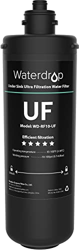 Waterdrop RF10-UF Cartuccia filtro di ricambio da 0,01 micron per 10UA/10UA-UF/10UB/10UB-UF sotto il filtro dell'acqua del lavandino