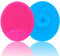 MR LION Baby Bath Brush, Silicone Massage Brush, 2 Pack (Rose Red & Blue), Gentle Exfoliation, Reduces Dryness & Cradle Cap